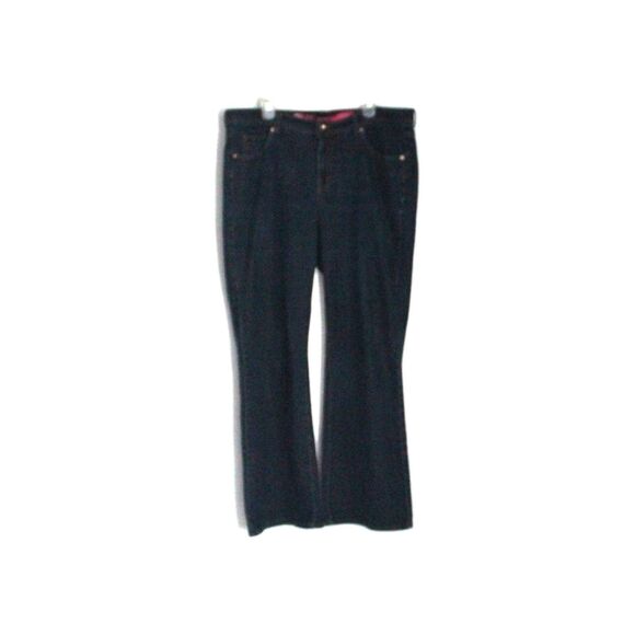 Vintage Glo Jeans Boot Cut Dark Wash 5 Pockets Size 20 - Picture 1 of 8